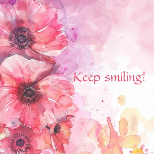 水彩鮮やかフローラ シール (正面)