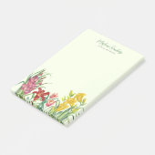 水彩鮮やか春の花ホワイトボード ポストイット (アングル)