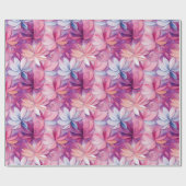 水彩鮮やか絵を描春の花 ラッピングペーパー (フラット)