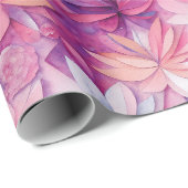 水彩鮮やか絵を描春の花 ラッピングペーパー (ロールコーナー)