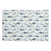 水彩鯨物語 枕カバー (裏面)