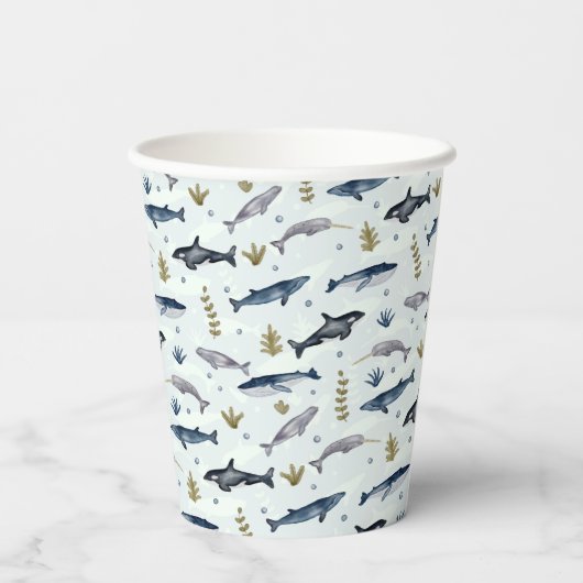 水彩鯨物語 紙コップ (裏面)