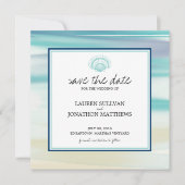 水彩鱗片貝殻日付を保存 セーブザデート (正面)