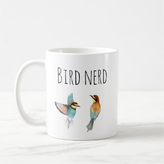 水彩鳥おたく コーヒーマグカップ