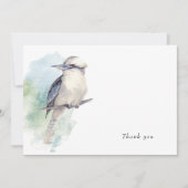 水彩鳥の愛する思い出ありがとう サンキューカード (正面)