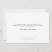 水彩鳥の愛する思い出ありがとう サンキューカード (裏面)