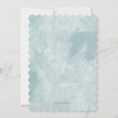 水彩鳥エレガントの赤ちゃんシャワー 招待状 (裏面)