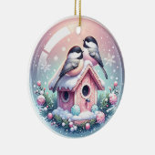 水彩鳥オーナメント セラミックオーナメント (右)