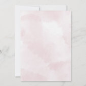 水彩鳥ベビーの招待  招待状 (裏面)