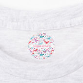 水彩鳥花名前をカスタムするラベル ラベル (貼付)