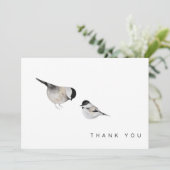 水彩鳥葬式ありがとう サンキューカード (スタンド正面)