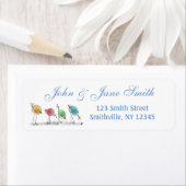 水彩鳥類住所 シール (インサイチュ)