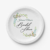 水彩鳥類紙プレート ペーパープレート (正面)