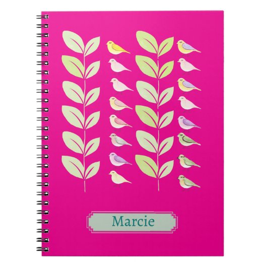 水彩鳥類&離れ類 ノートブック (正面)