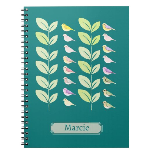 水彩鳥類&離れ類 ノートブック (正面)