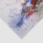 水彩鳥4デカップウォールアート 薄葉紙 (詳細)