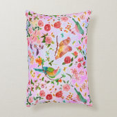 水彩鳥 アクセントクッション (正面(垂直))