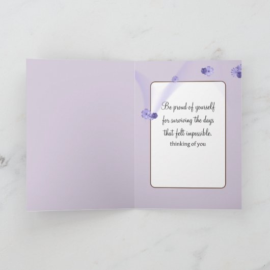 水彩鳥 カード (内部)