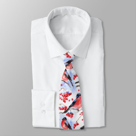 水彩鳥 ネクタイ (タイ)