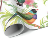 水彩鳥 ラッピングペーパー (ロールコーナー)