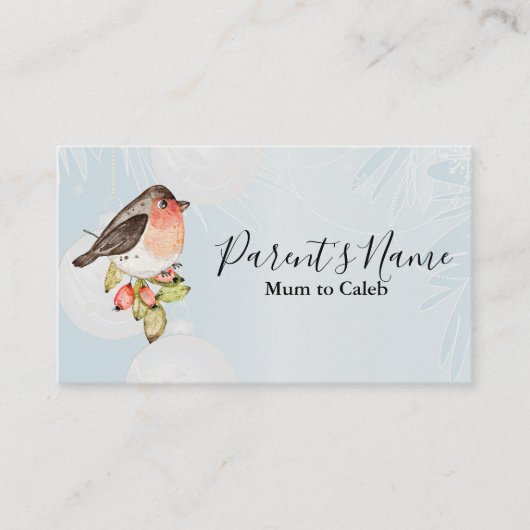 水彩鳥 名刺 (正面)