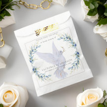 水彩鳩の鳥の種のパケット葬儀メモリアル