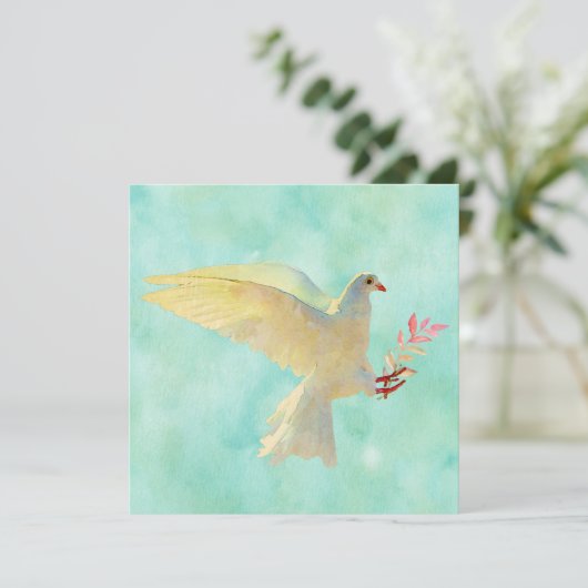 水彩鳩 カード (スタンド正面)