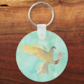 水彩鳩 キーホルダー (正面)