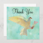 水彩鳩 サンキューカード (正面/裏面)