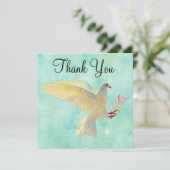 水彩鳩 サンキューカード (スタンド正面)