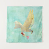 水彩鳩 タペストリー (正面(横))