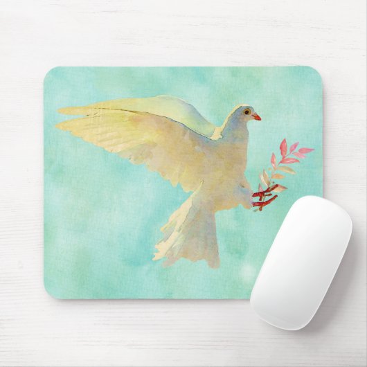 水彩鳩 マウスパッド (マウス)