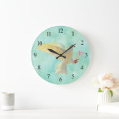 水彩鳩 ラージ壁時計 (ホーム)