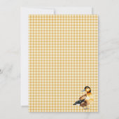 水彩鴨ベビーシャワー招待状 招待状 (裏面)