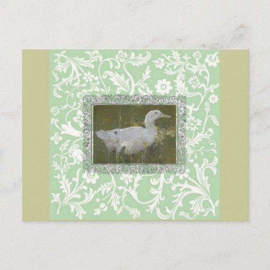 水彩鴨葉書 ポストカード (正面)