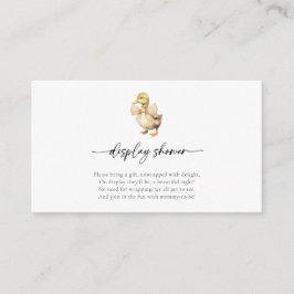 水彩鴨赤ちゃんシャワー表示シャワー エンクロージャーカード