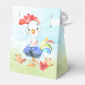 水彩鶏の赤ちゃんシャワーファーム フェイバーボックス (裏面サイド)