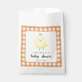 水彩鶏の赤ちゃんシャワー フェイバーバッグ (正面)