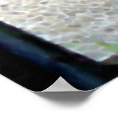 水彩鶏チキンプリント ポスター (角)