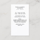 水彩鶏モダン生卵 名刺 (裏面)