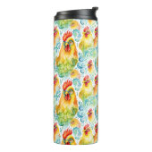 水彩鶏 タンブラー (回転左)