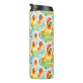 水彩鶏 タンブラー (回転右)