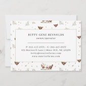 水彩鶏 | 農産生卵カード 招待状 (裏面)