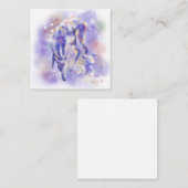 水彩鹿と金ゴールドフェイク |ノートカード ノートカード (正面/裏面)