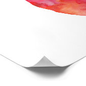 水彩鹿のクリスマスプリント ポスター (角)