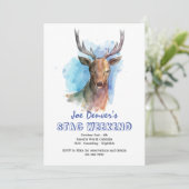 水彩鹿の招待状 招待状 (スタンド正面)