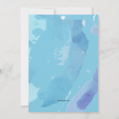 水彩鹿の招待状 招待状 (裏面)