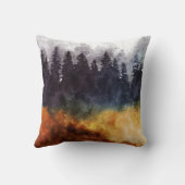 水彩鹿カップル名 クッション (裏面)