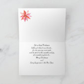 水彩鹿クリスマスカード シーズンカード (内部)