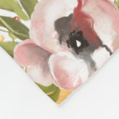 水彩鹿パーソナライズされた誕生 フリースブランケット (角)